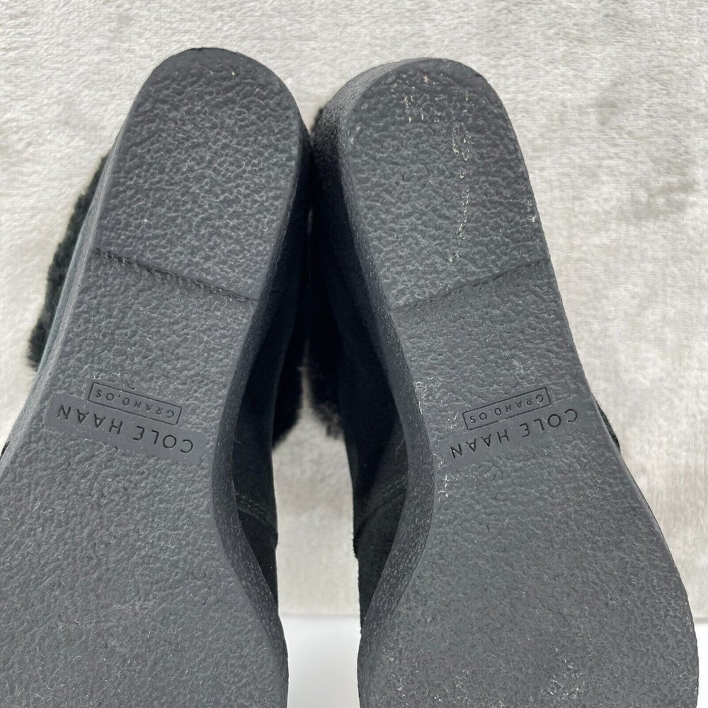 Cole Haan NWOB Coralie Wedge Bootie Ankle Boot Black Waterproof Suede - Picture 11 of 11
